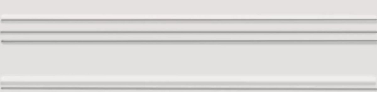 Керамическая плитка Альвао Багет Белый Матовый 5x20