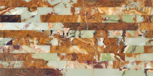 Мрамор Matrix 01 Matrix Tile Green Puzzel Onyx MC074 30x60