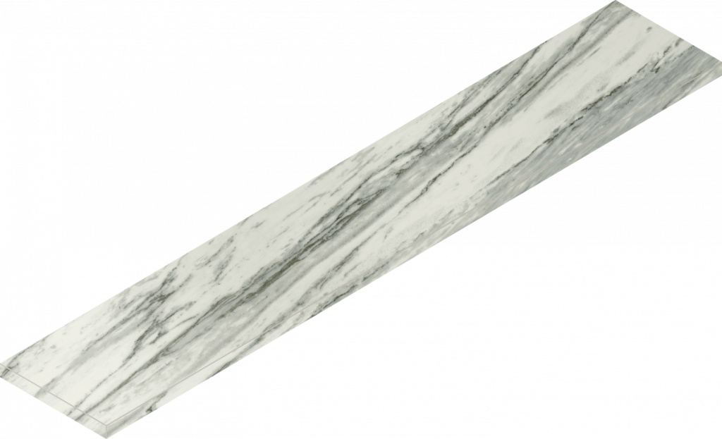 Керамогранит Скайфолл Бьянко Парадизо Ступ.Угл.Лев 33x160