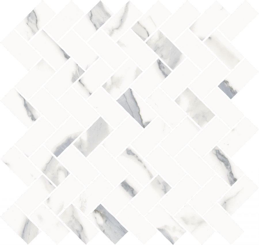 Керамогранит Стеллариус Стат.Уайт Мозаика Кросс 29.7x31.5