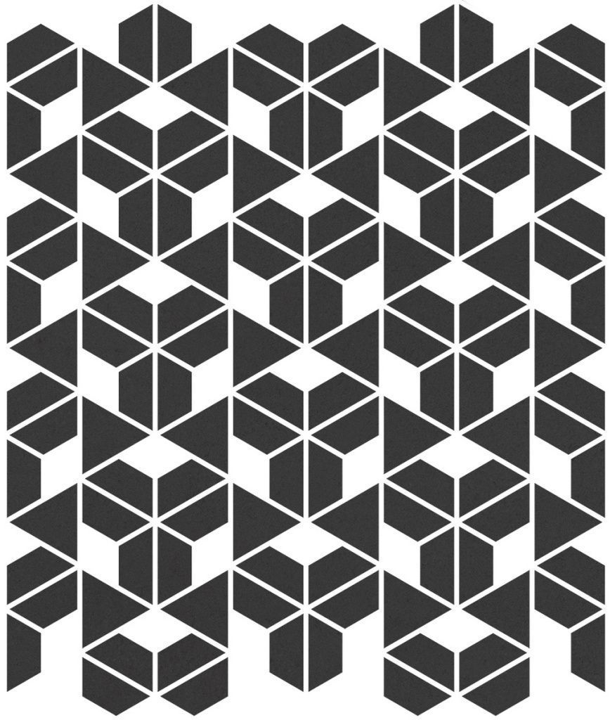 Керамогранит Cava Кава Блэк Мозаик. A. 22.8x27.8