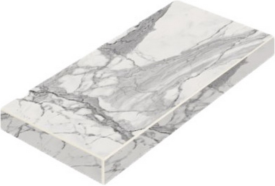 Керамогранит Шарм Эво Статуарио Ступ.Угл.Лев 33x160