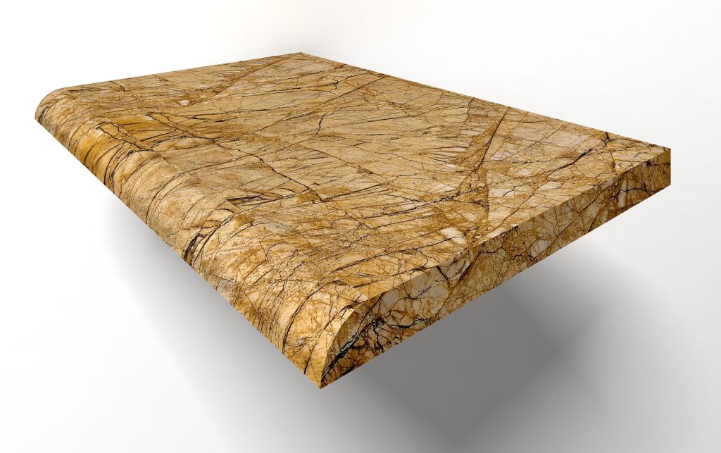 Мрамор Stairs Giallo Castle Solid Mb008 MB008-GIAL 30x100