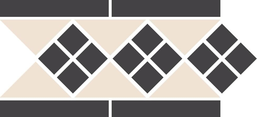Керамическая плитка Octagon Border Lisbon-1 With 1 Strip Stand (Tr16 Dots 14 Strips 14) 15x28