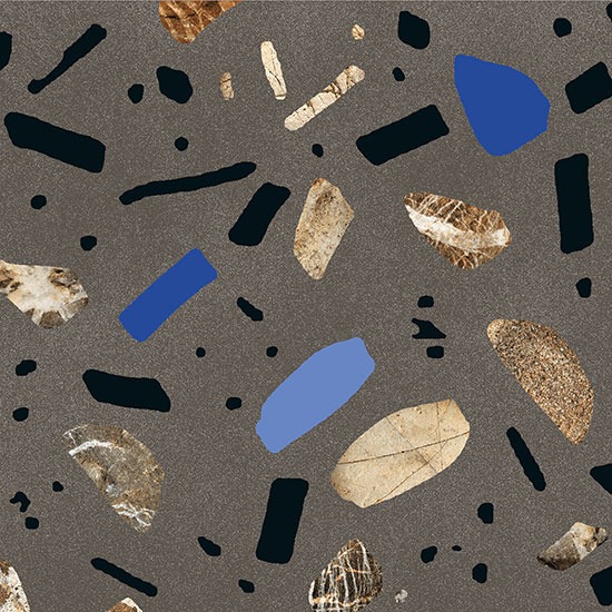 Керамогранит Fio Ghiaia Maxi Grafite 60x60