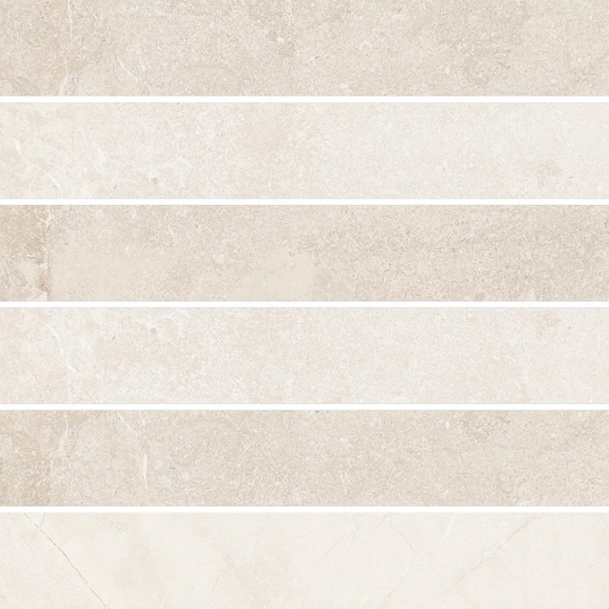 Керамогранит Elemental Stone White Limestone Mos 3D Nat 30x30