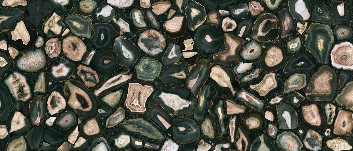 Керамогранит Mystic Luxe Gloom Gold Satin 6 Mm 120x280