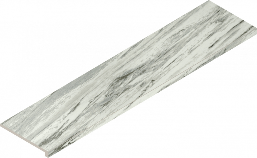 Керамогранит Скайфолл Бьянко Парадизо Ступ.Угл.Лев 33x120