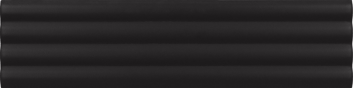 Керамическая плитка Costa Nova Onda Black Matt 5x20