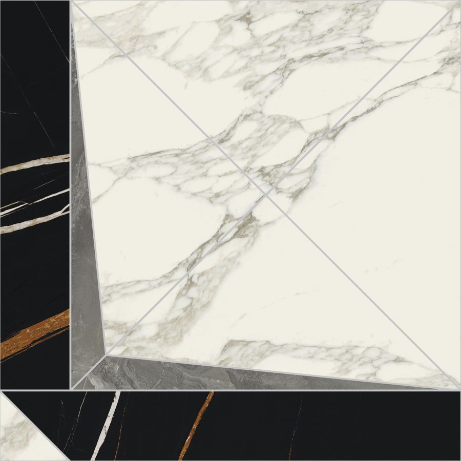 Керамогранит Шарм Делюкс Арабескато Интарсио 56.4x56.4