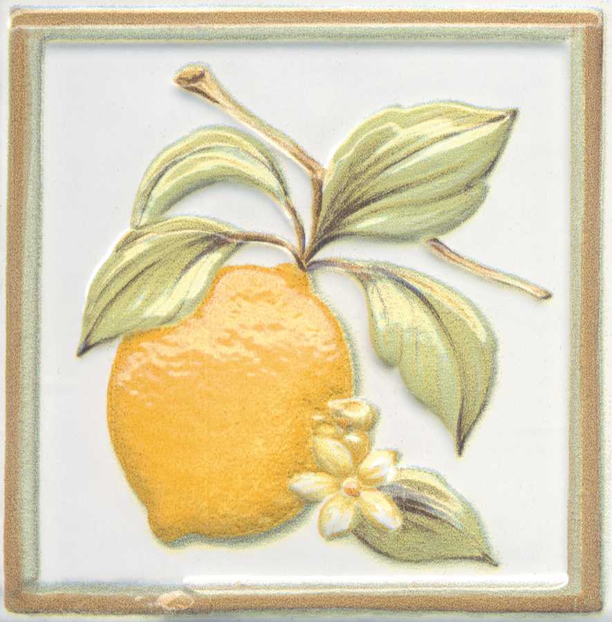 Керамическая плитка Капри Лимончики 9.8x9.8