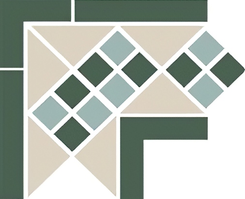  плитка Octagon New Corner Lisbon With 1 Strip (Tr16 Dots 13+18 Strips 18) 21.5x21.5