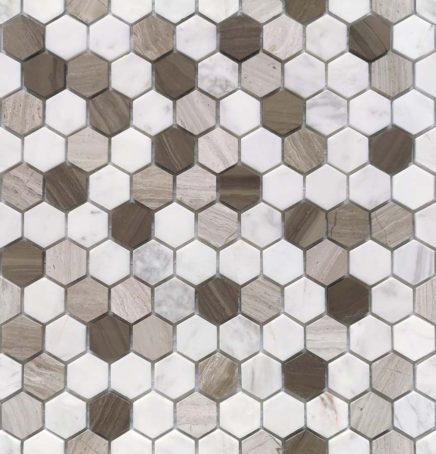  Pietrine Hexagonal Pietra Mix 3 Mat Hex 1.8х3 28.5x30.5