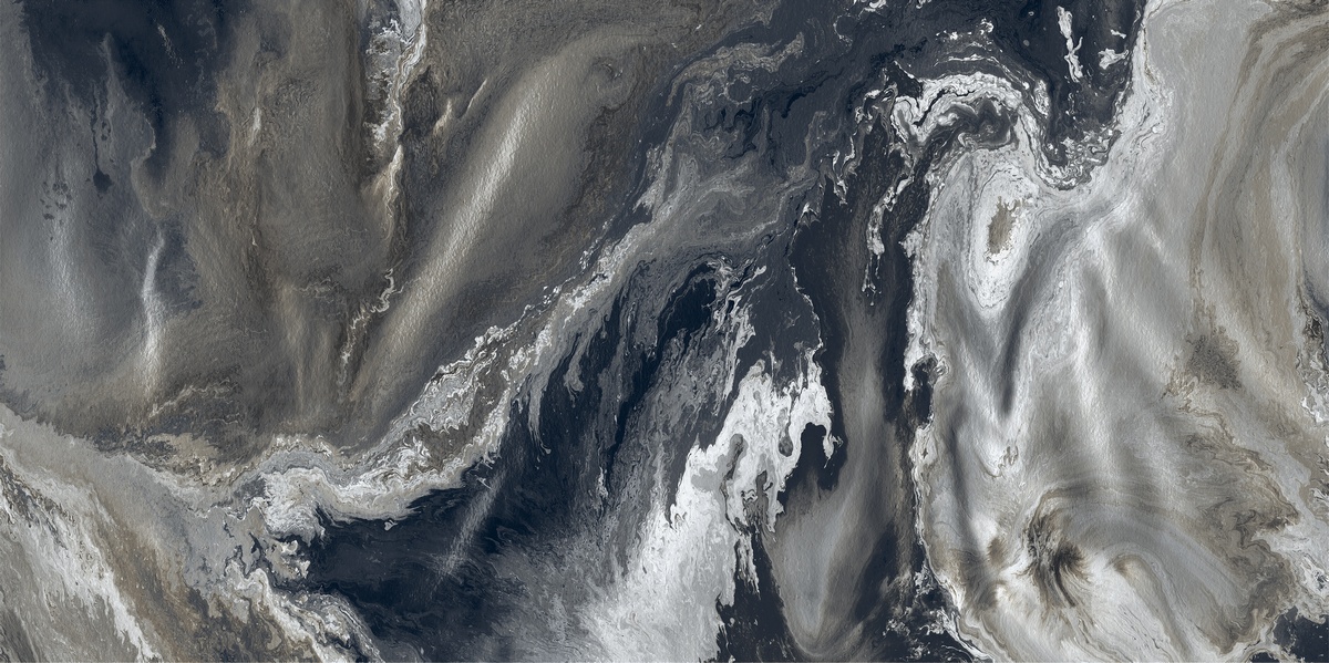 Керамогранит Арабески Блэк Полированный 60x120
