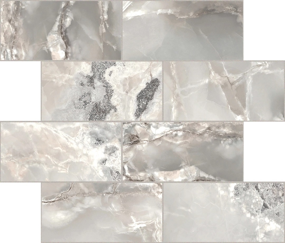 Керамогранит Onyx and More Silver Blend Satin 6mm Muretto 30x30