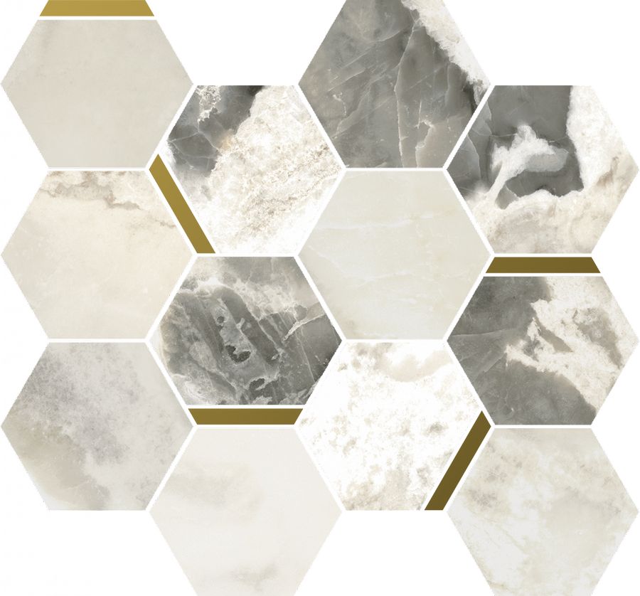 Керамогранит Стеллариус Довер Лайт Мозаика Шик 26.9x36.8