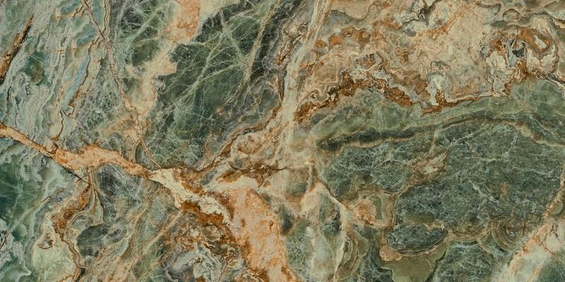  Риальто Нобиле Панно 1 Зелёный Лаппатированный 119.5x238.5