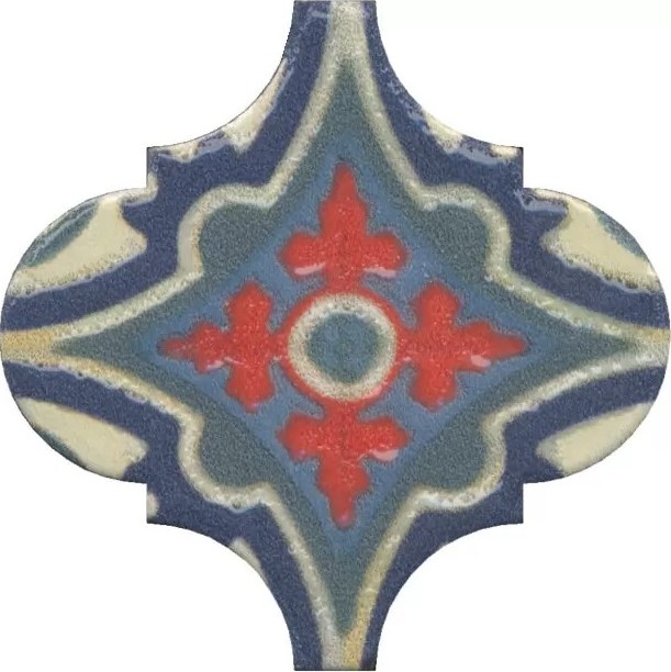  плитка Арабески Майолика Орнамент 6.5x6.5
