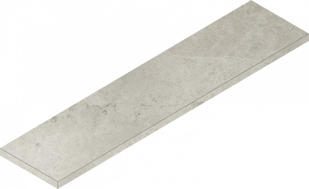 Керамогранит Метрополис Абсолют Сильвер Ступ.Угл.Лев 33x120