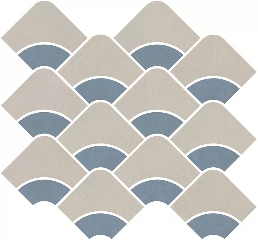  плитка Таделакт Наборный Бежевый Светлый Синий Светлый Матовый 28x30