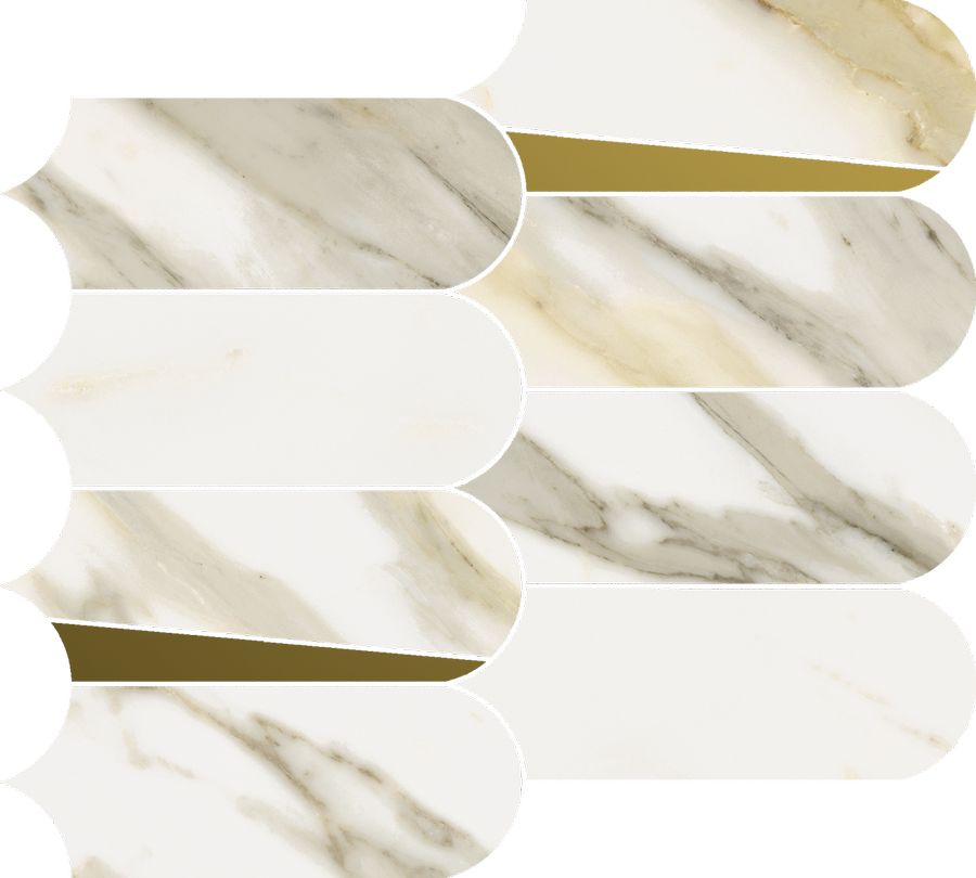 Керамогранит Стеллариус Кал.Голд Мозаика Элегант 32.5x36.1