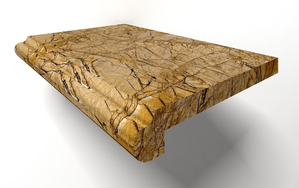 Мрамор Stairs Giallo Castle Solid Mb005 MB005-GIAL 30x100