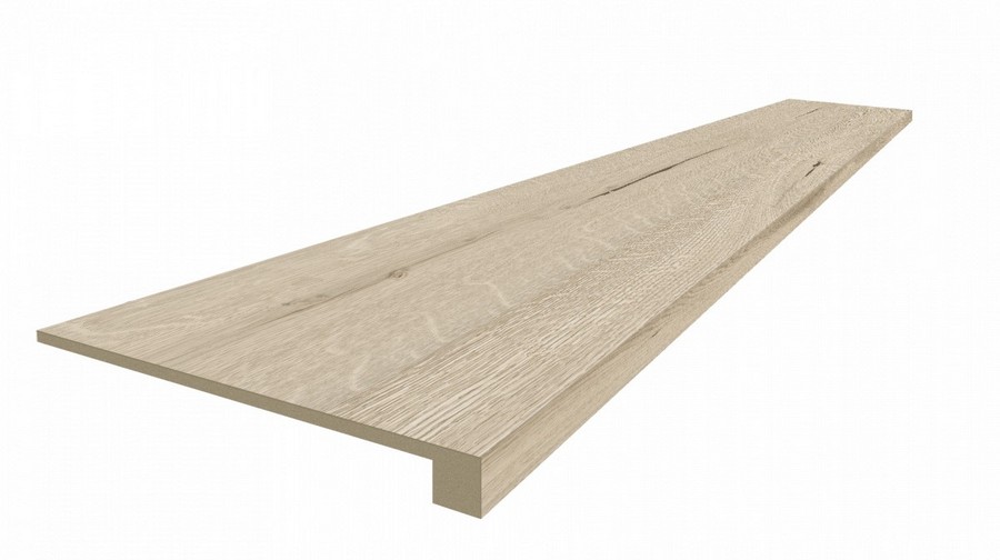 Керамогранит Натура Уайт Ступ.Фронт 33x120