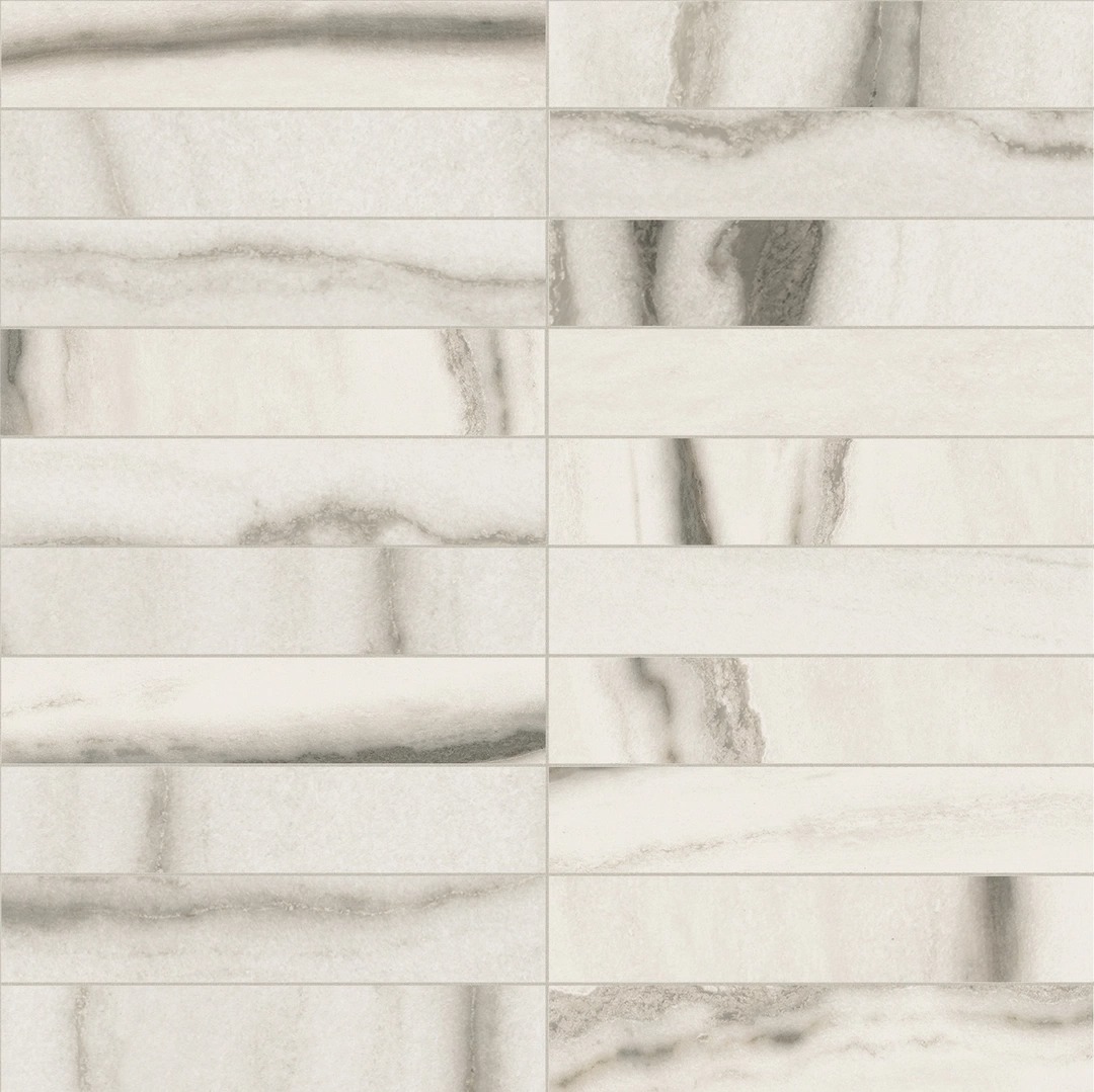 Керамогранит Prexious Rex White Fant. Mos.3x15 Matte 30x30