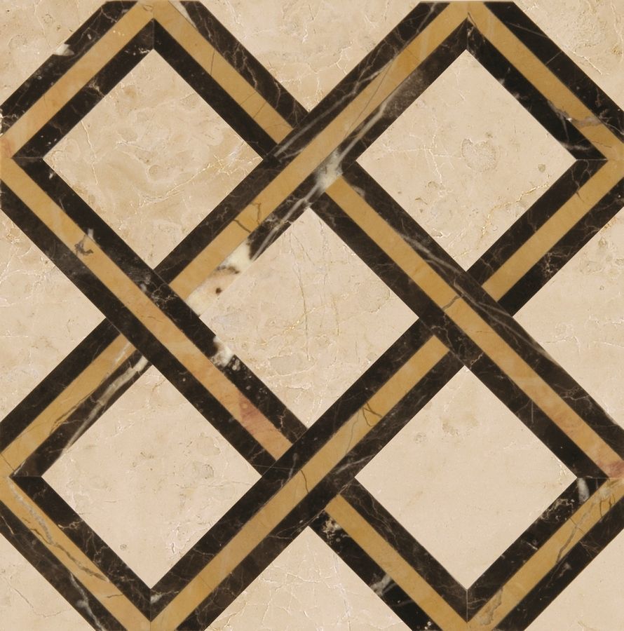 Мрамор Waterjet 31 Бордюр PJD-SDPH031 20x20