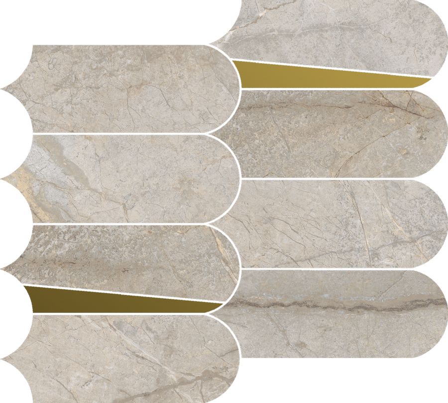 Керамогранит Стеллариус Элег.Сильвер Мозаика Элегант 32.5x36.1