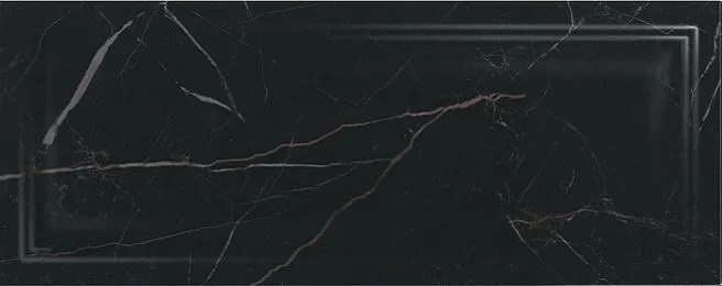 Керамическая плитка Алькала Черный Панель 20x50