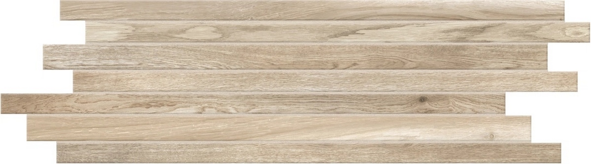 Керамогранит Wooden Tile of CDC Almond Modulo Listelo Sfalsato Nat 20x60