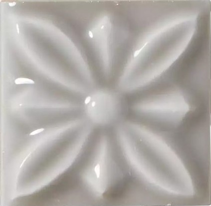 Керамическая плитка Studio Taco Relieve Flor Nº 1 Graystone 3x3