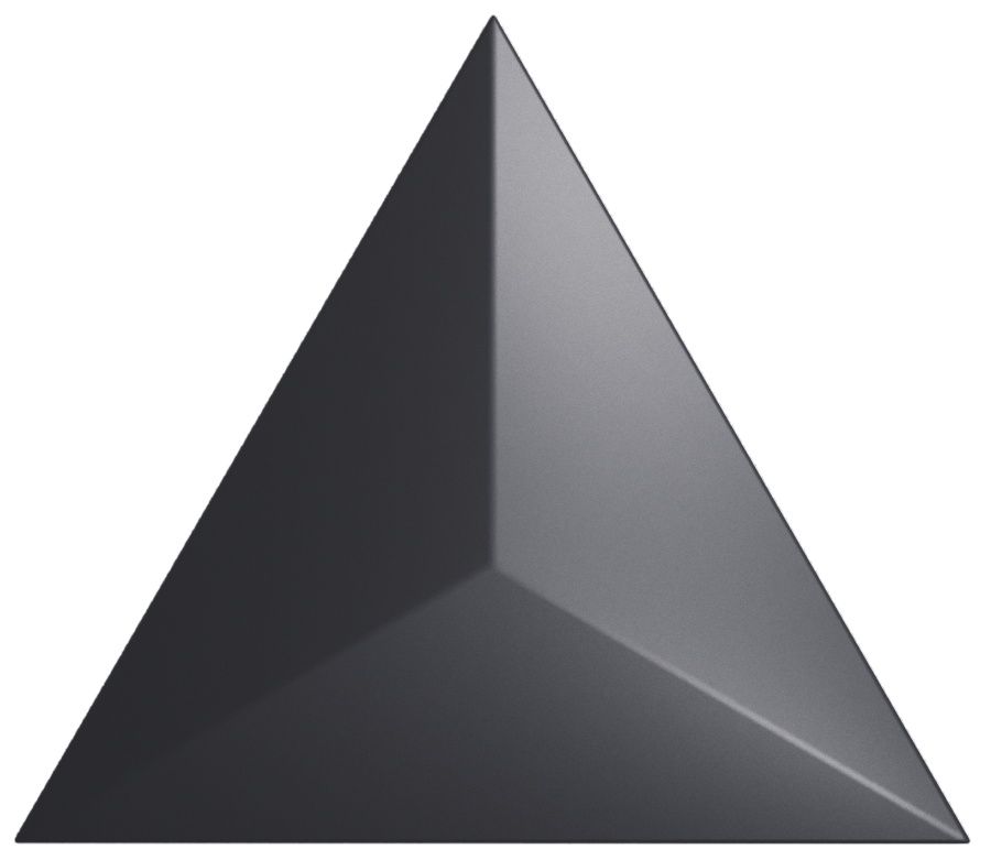  плитка Evoke Traingle Level Black Matt 15x17