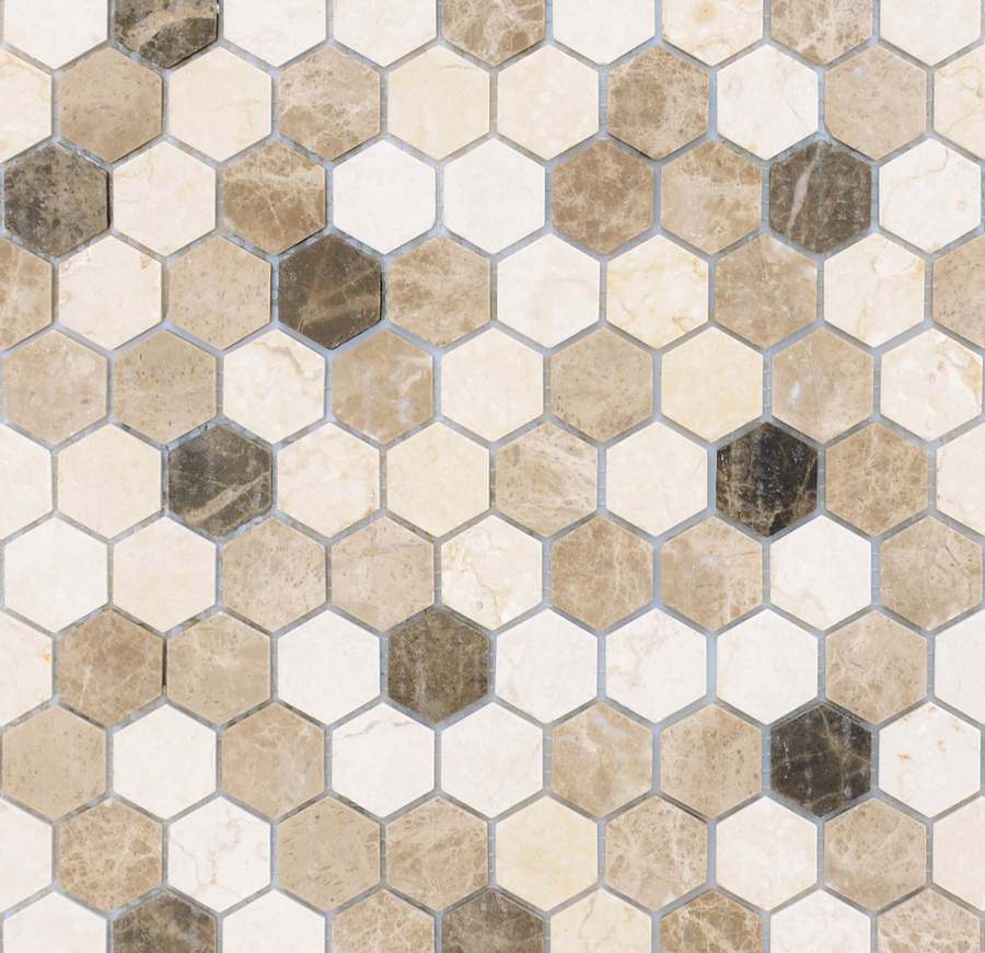  Pietrine Hexagonal Pietra Mix 1 Mat Hex 1.8х3 28.5x30.5