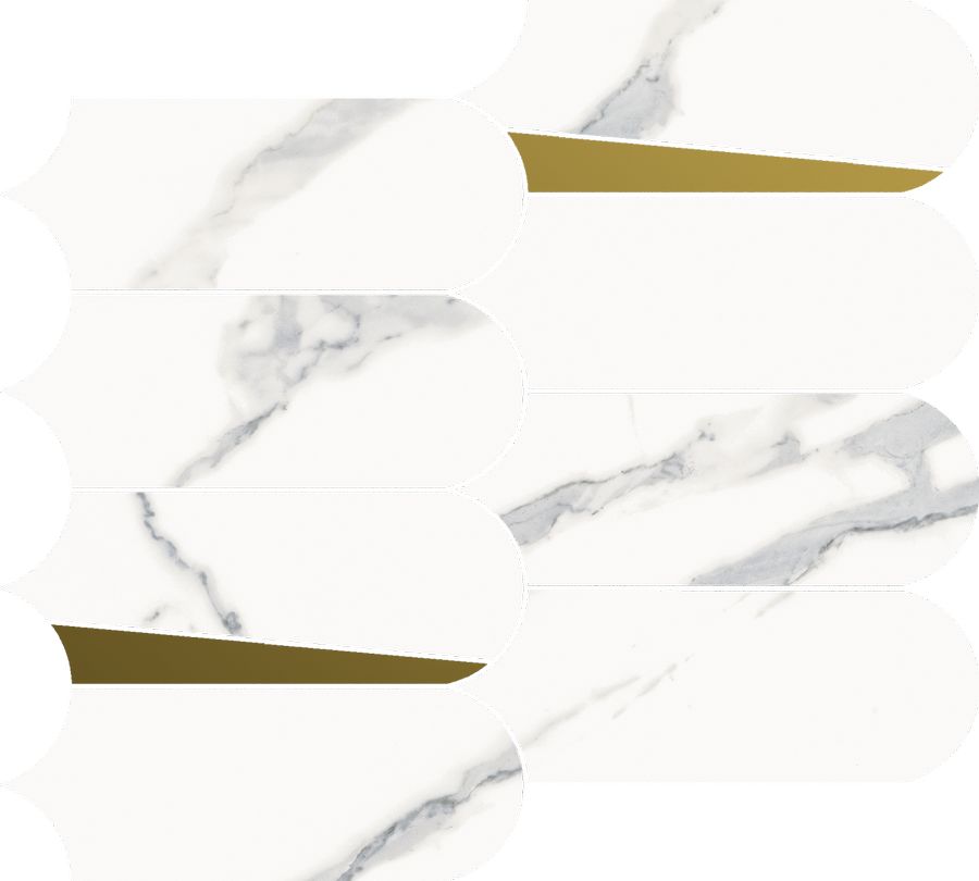 Керамогранит Стеллариус Стат.Уайт Мозаика Элегант 32.5x36.1