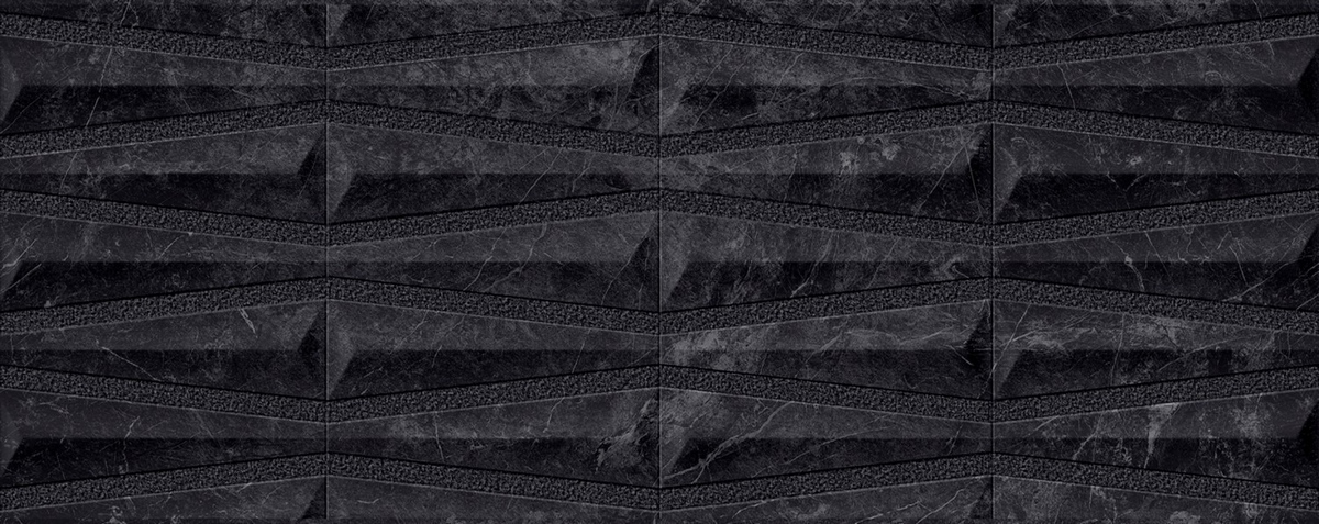 Керамическая плитка Velluto Deco Nero 59.6x150