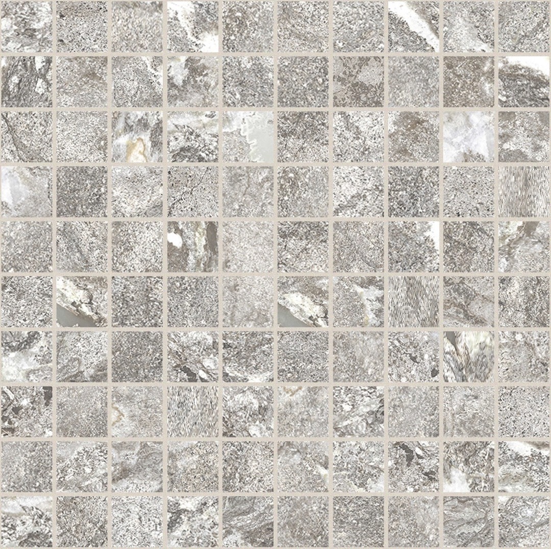 Керамогранит Onyx and More White Porphyry Strutturato Mosaico 3x3 Mosaico 3x3 30x30