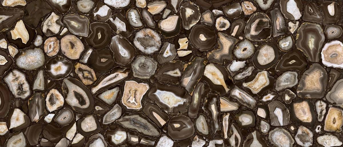 Керамогранит Mystic Luxe Umber Gold Satin 6 Mm 120x280