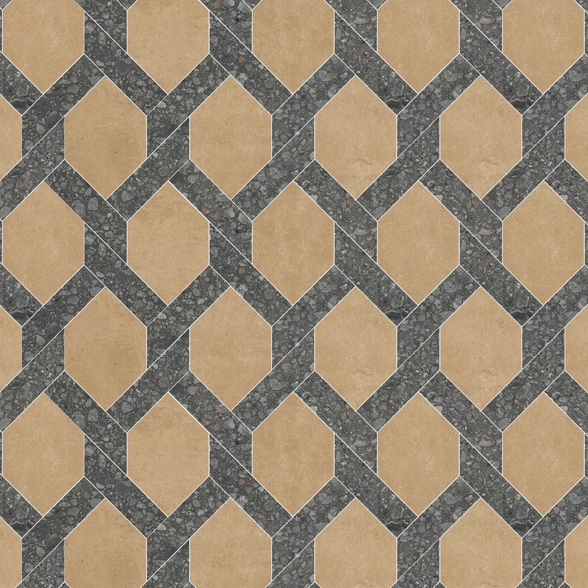 Керамогранит Match Up Cerim Decoro Lock Coffee Mix Cinnamon Comfort 38.7x38.7