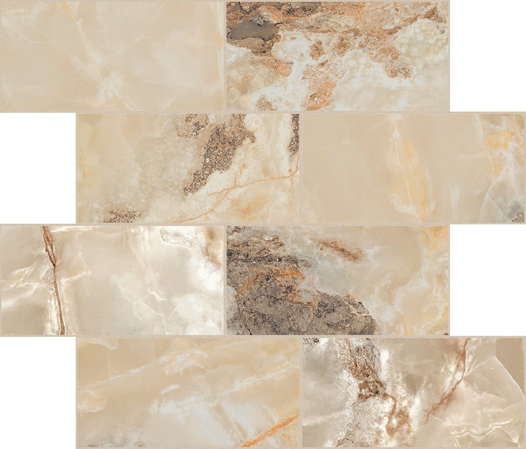 Керамогранит Onyx and More Golden Blend Satin 6mm Muretto 30x30