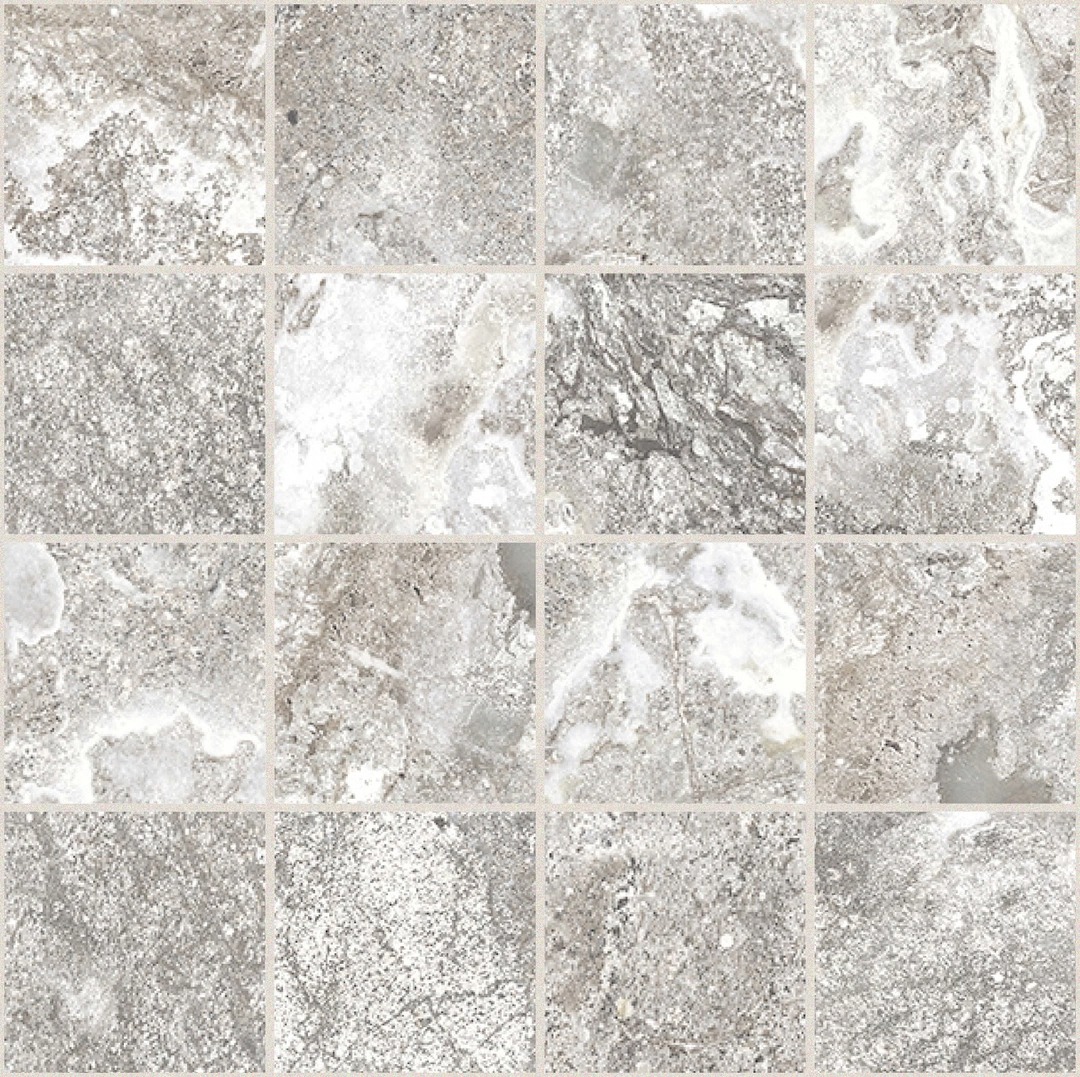 Керамогранит Onyx and More White Porphyry Strutturato 6mm Mosaico 30x30