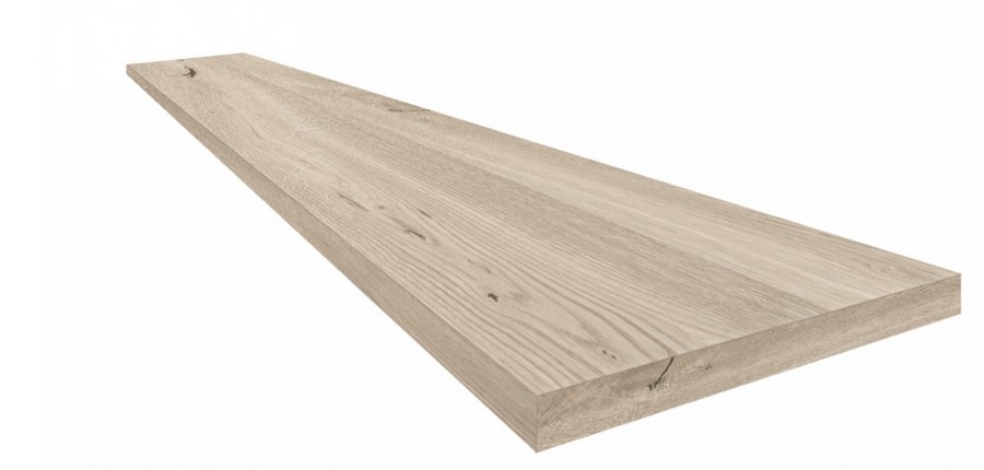 Керамогранит Натура Уайт Ступ.Угл.Пр 33x120