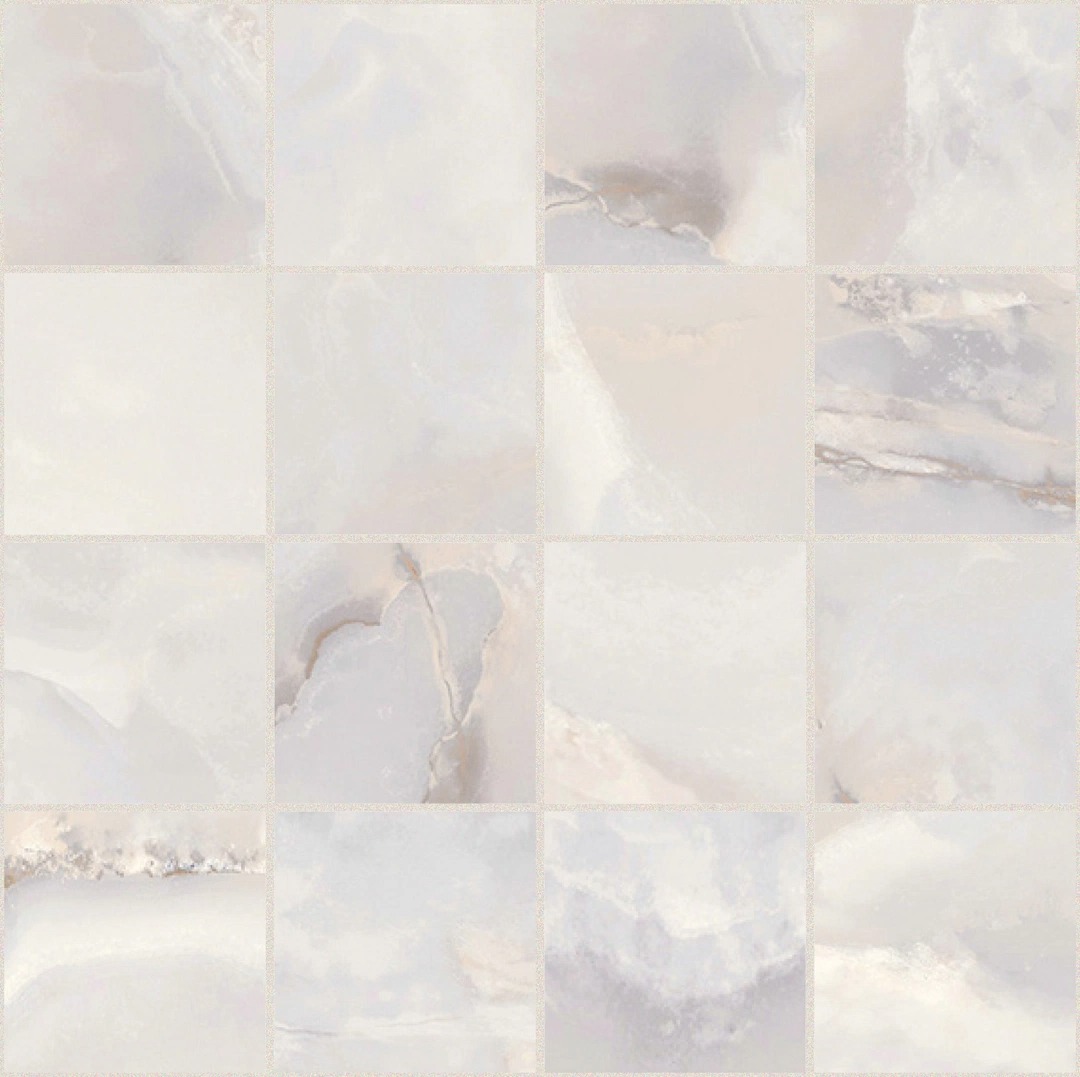 Керамогранит Onyx and More White Onyx Glossy 6mm Mosaico 30x30