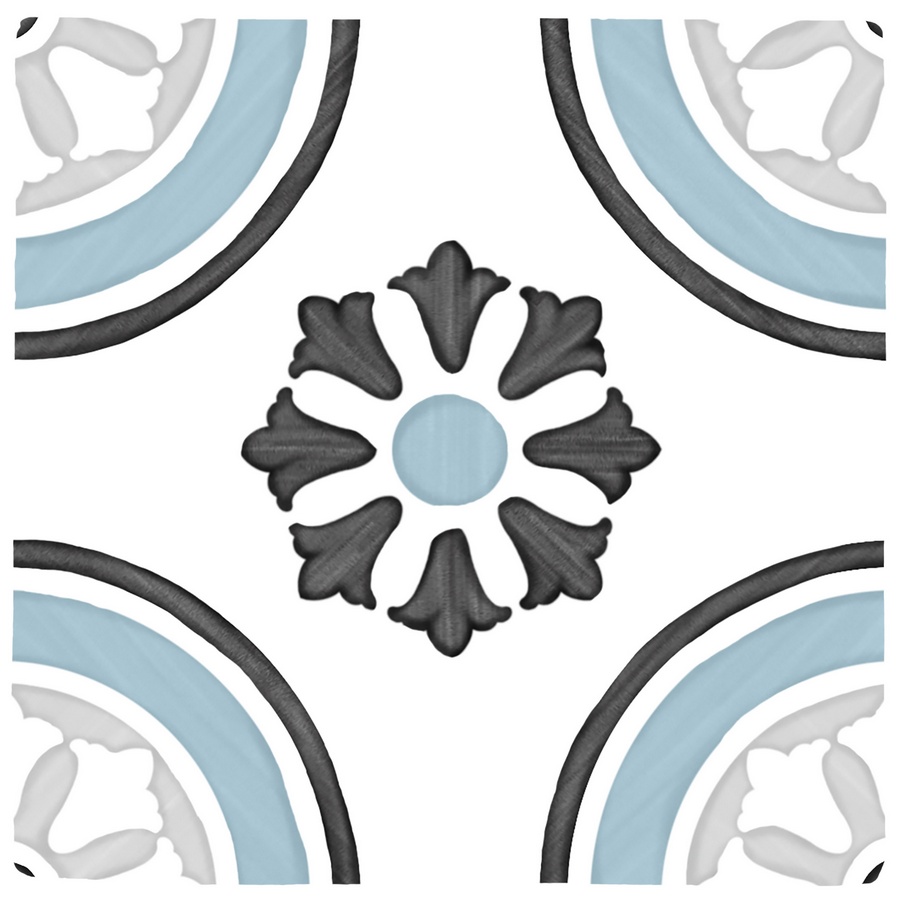 Керамогранит Tanger BLUE DHALIA 12.3x12.3