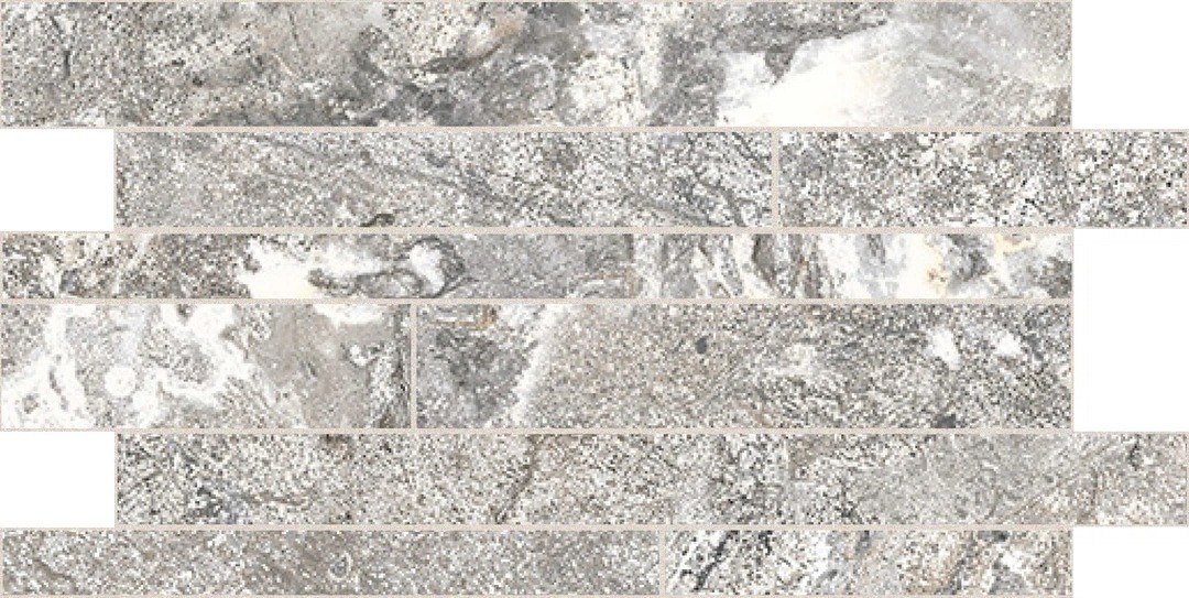 Керамогранит Onyx and More White Porphyry Strutturato Modulo Listello Sfalsato 30x60