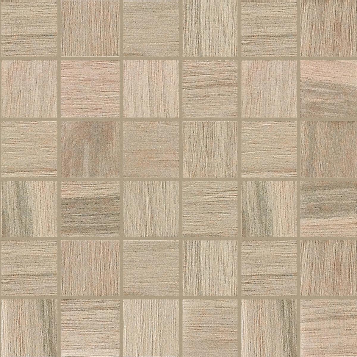  Wooden Tile Almond Mosaico Sfalstato Nat 30x30