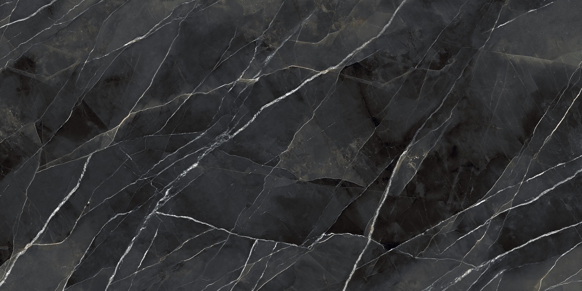Керамогранит Даймонд Калакатта Блэк Лучидато Старлит Бук Матч  12+ мм 162x324