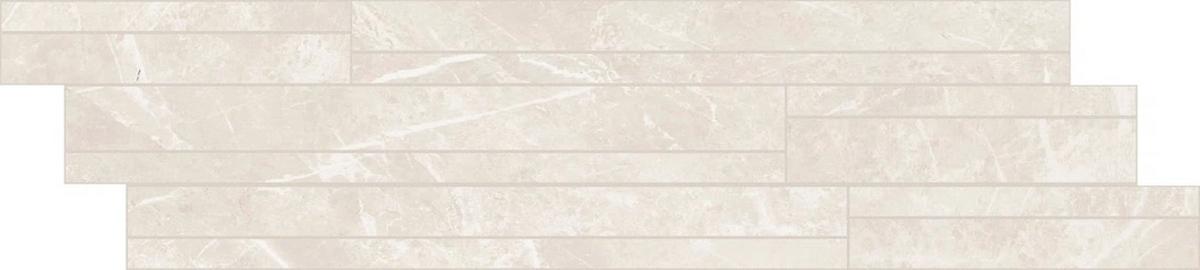 Керамогранит Elemental Stone White Dolomia Listello Sfalsato Nat Lucido 15x60