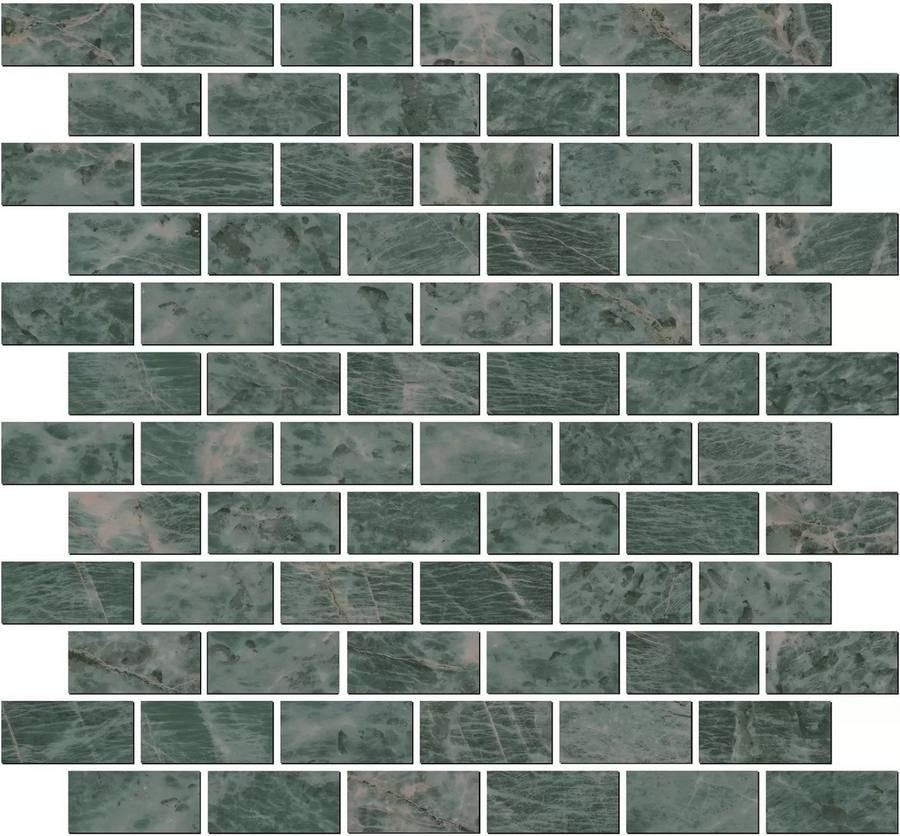  плитка Эвора Зеленый Глянцевый 30x32